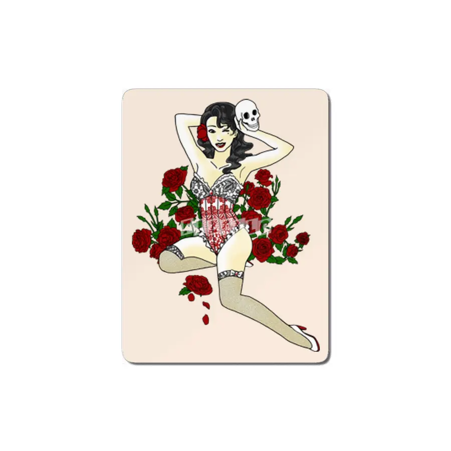 Wild Rose Pin Up MDF Tablo