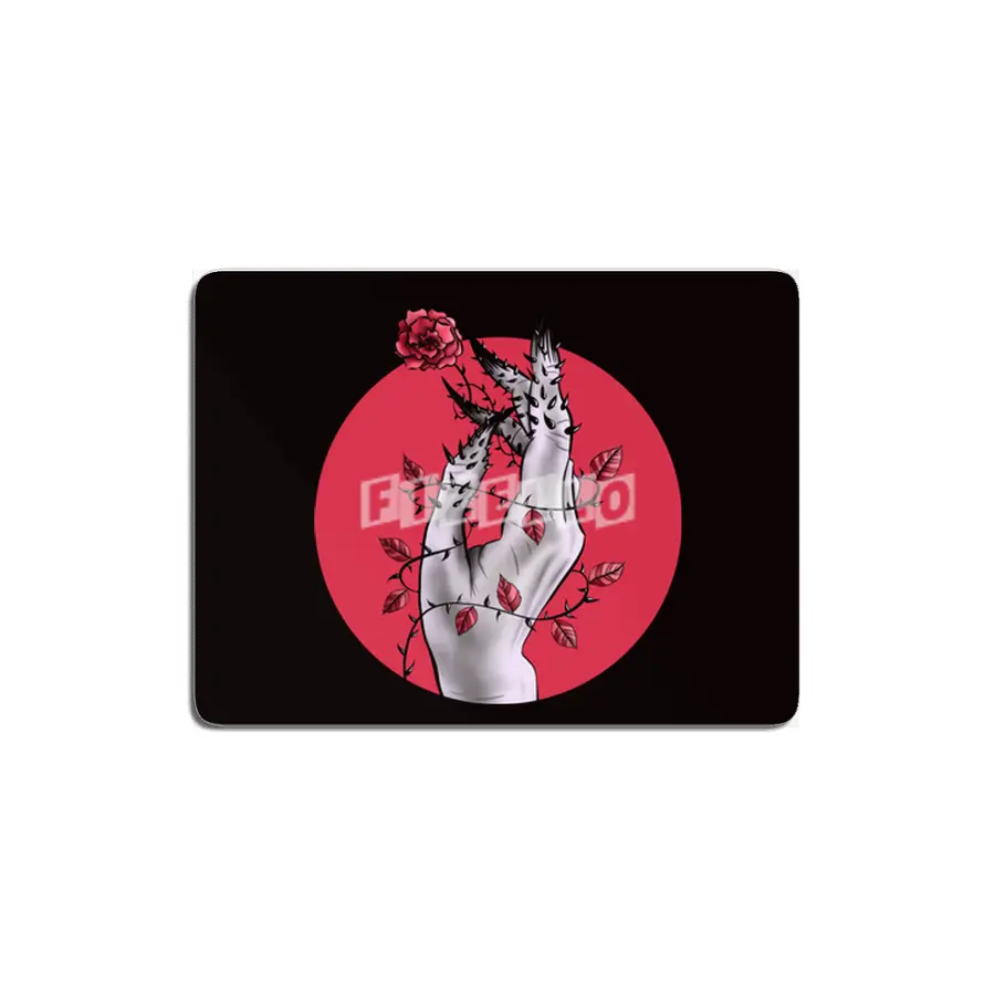 Creepy Hand With Rose And Thorns Gothic Art MDF Tablo