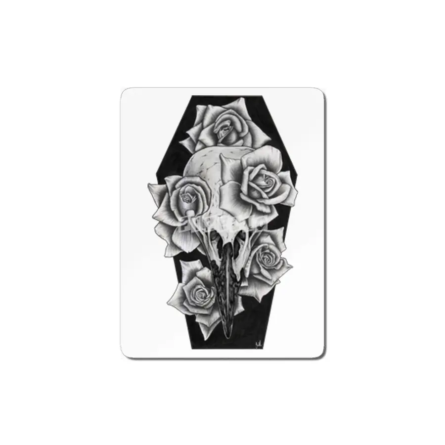 Raven Rose Print MDF Tablo