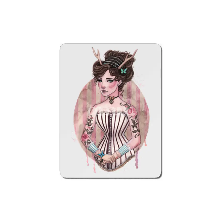 Victorian Fawn Lady of the Rose Butterflies MDF Tablo