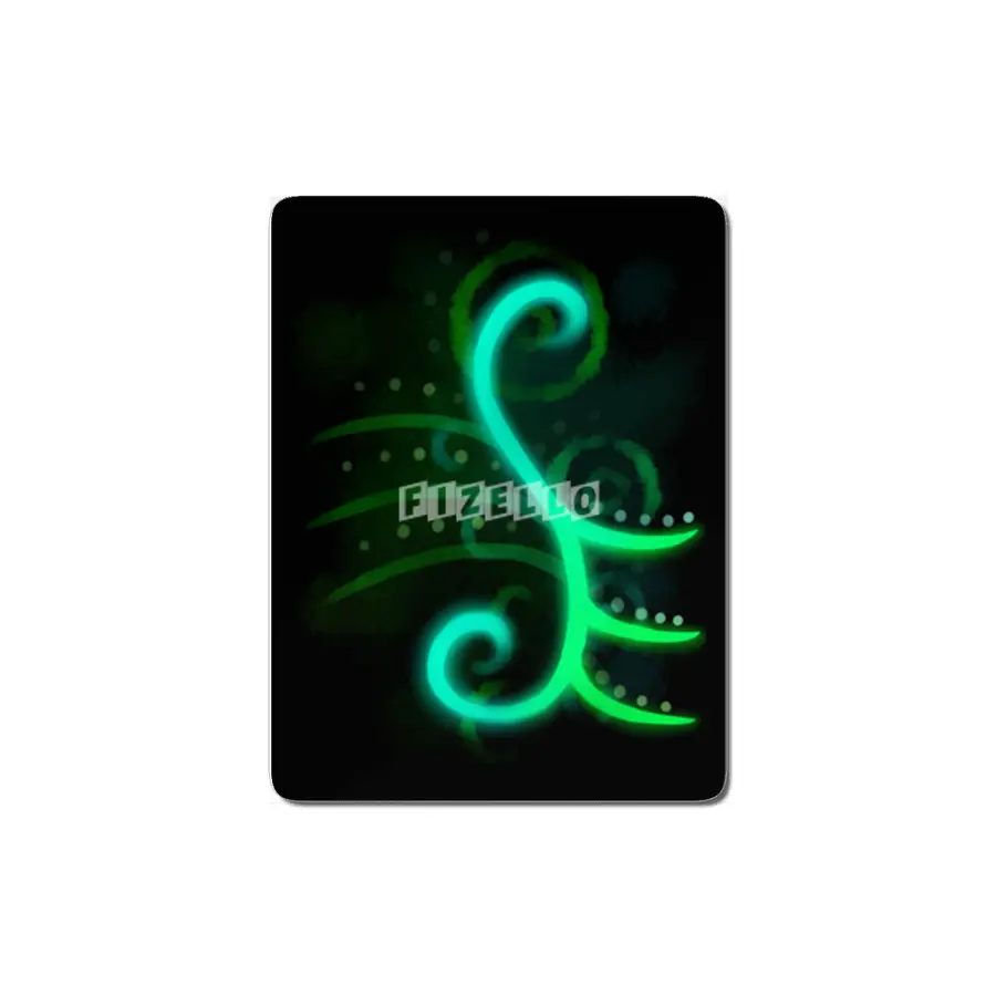 Green Neon Stripes MDF Tablo