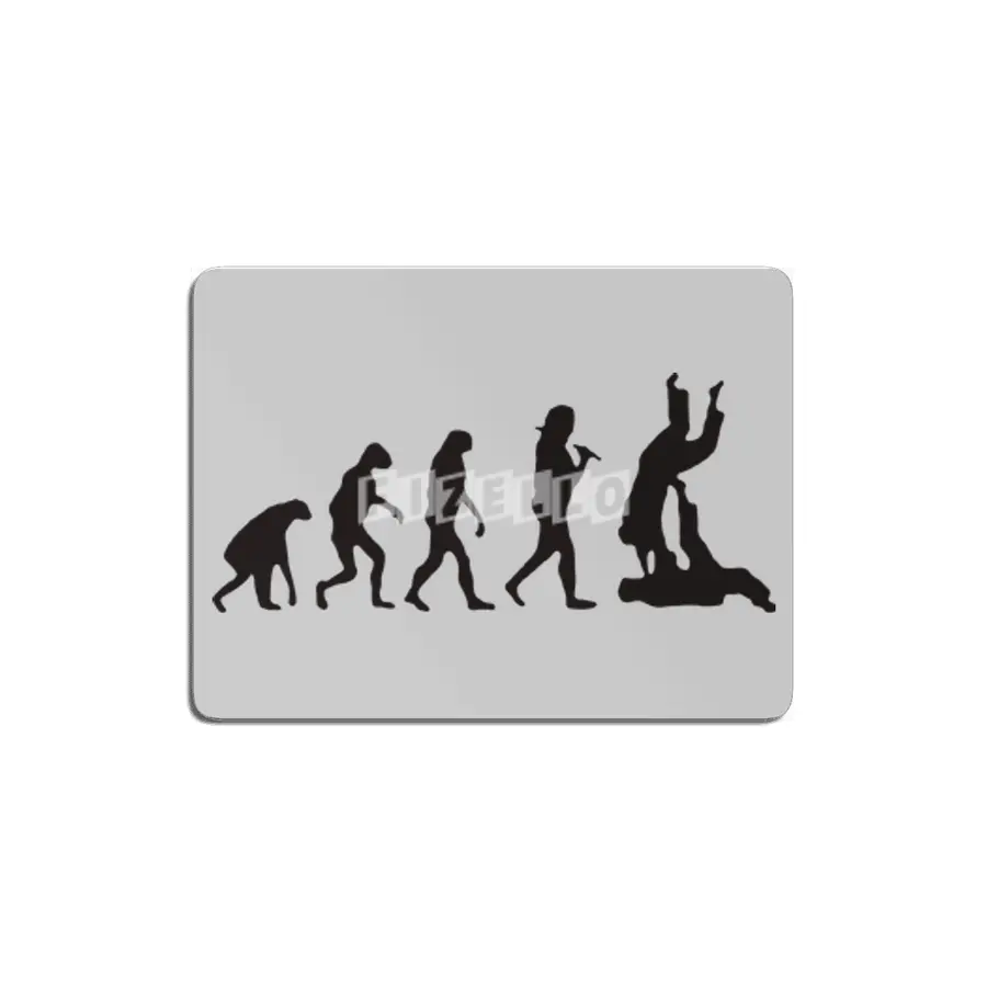 Evolution of Man Jiu Jitsu Humour Logo MDF Tablo