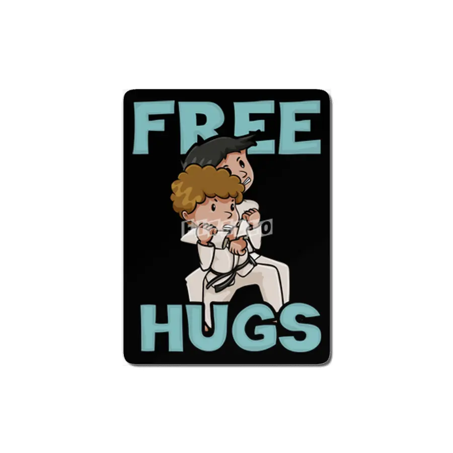 Free Hugs Martial Arts Jiu Jitsu Kung Fu MDF Tablo