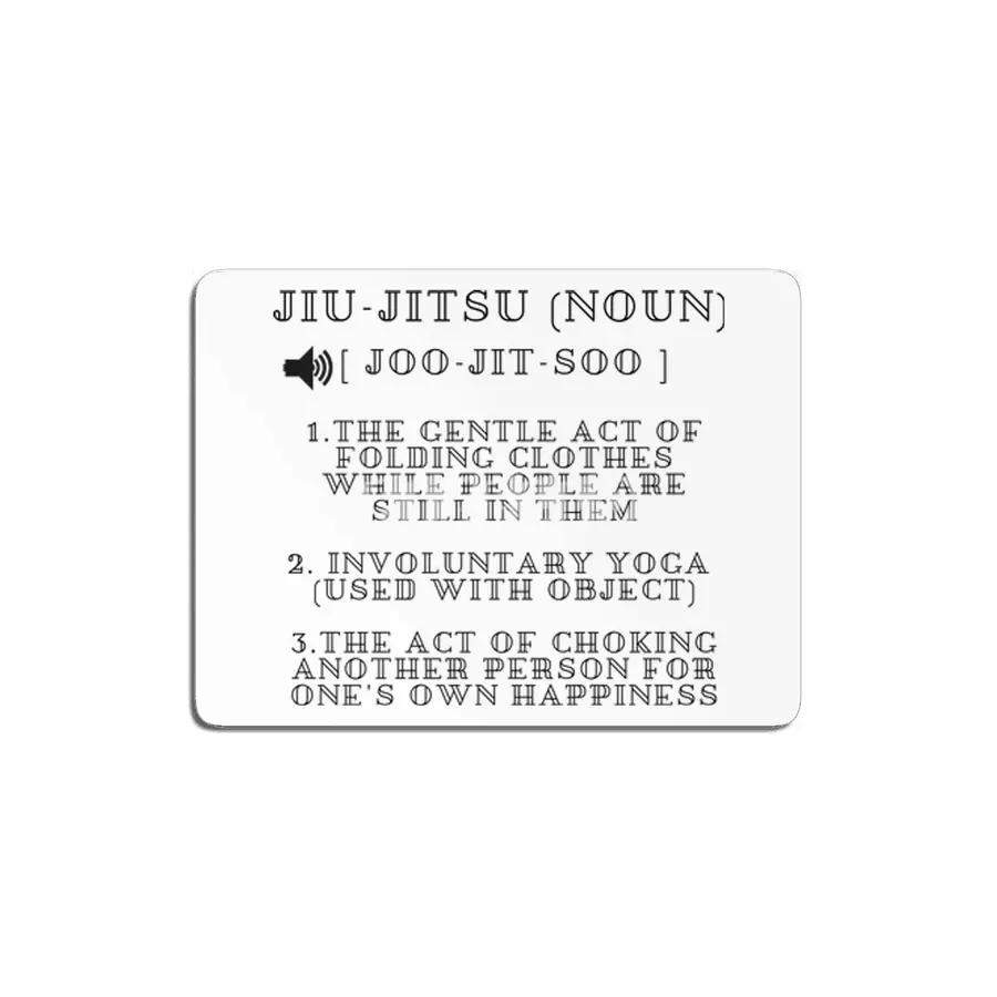 Definition of Jiu Jitsu /Funny BJJ Jiu Jitsu MMA MDF Tablo