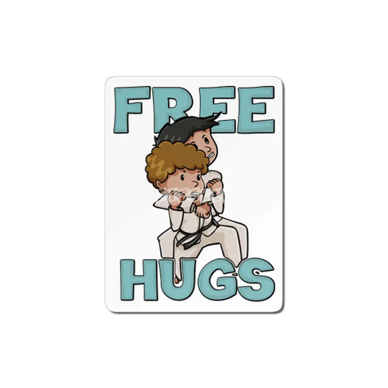 Free Hugs Martial Arts Jiu Jitsu Kung Fu MDF Tablo