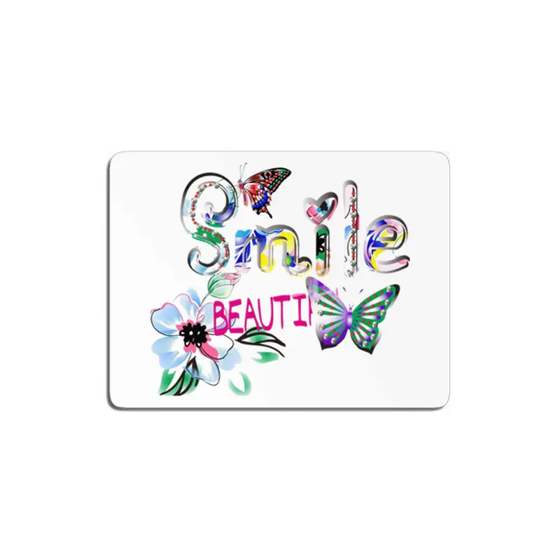 Butterfly alphabet letter smile beauty MDF Tablo