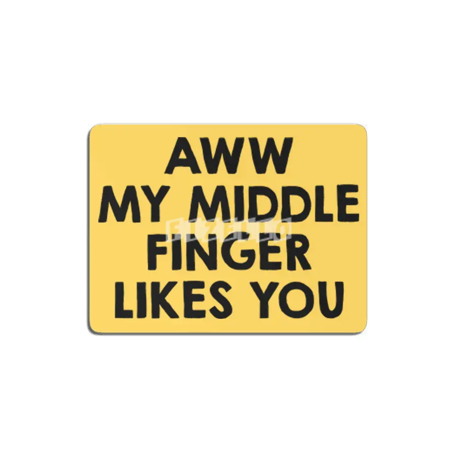 Awww.. My middle finger likes you MDF Tablo