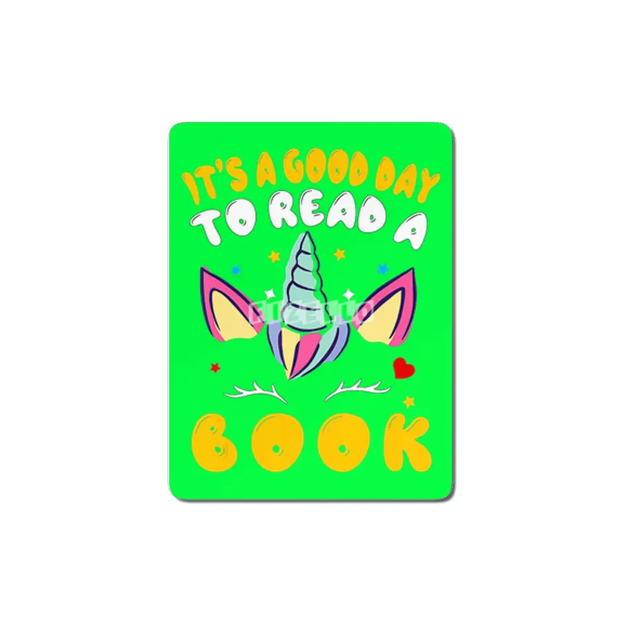 Unicorn Reading lovers Its A Good Day To Read MDF Tablo