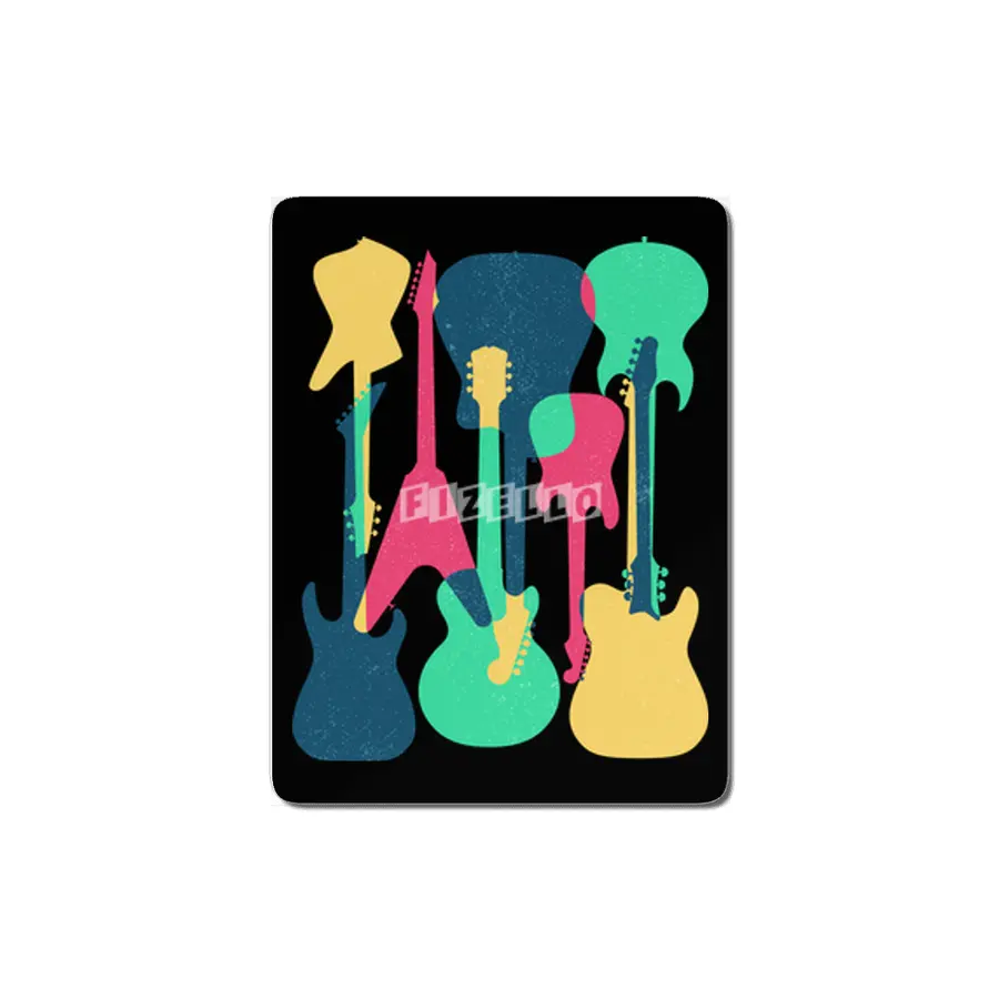 Electric Guitars - Music Art MDF Tablo