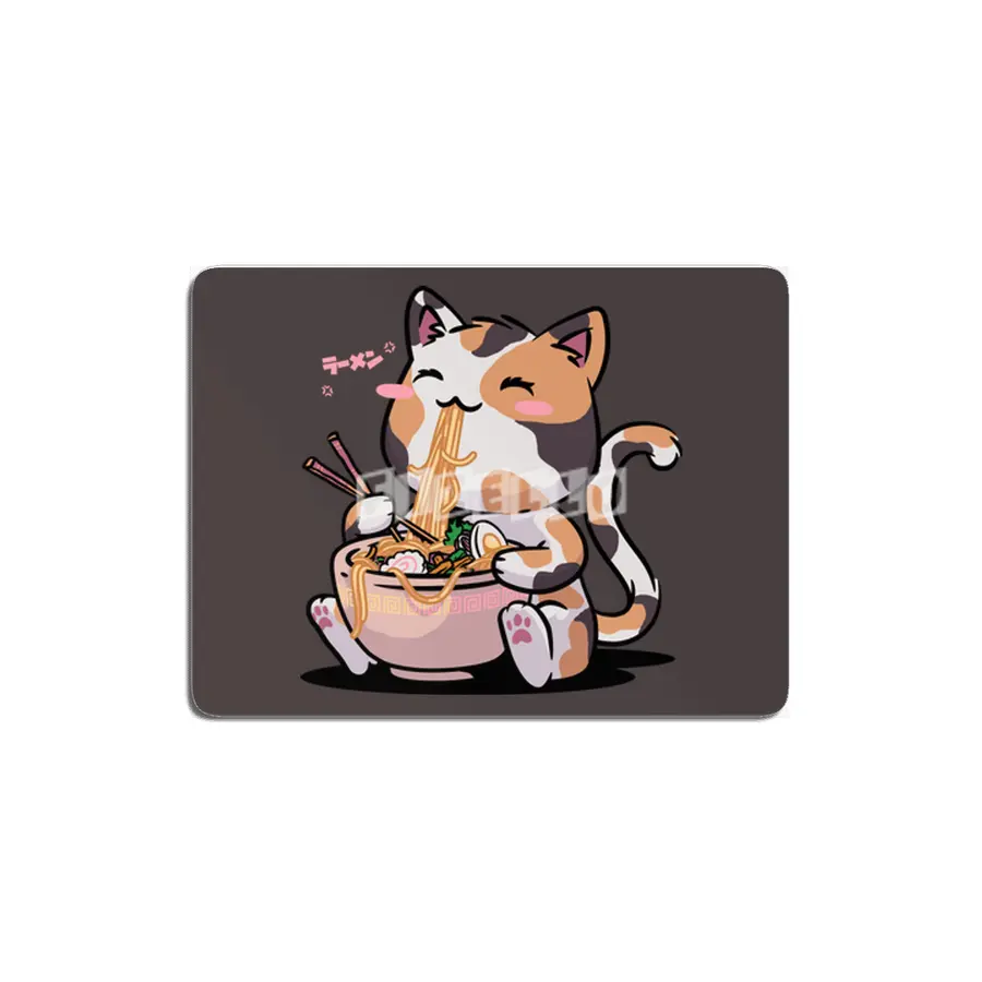 Kawaii Neko Cat Ramen Bowl Anime Otaku Color Cat MDF Tablo