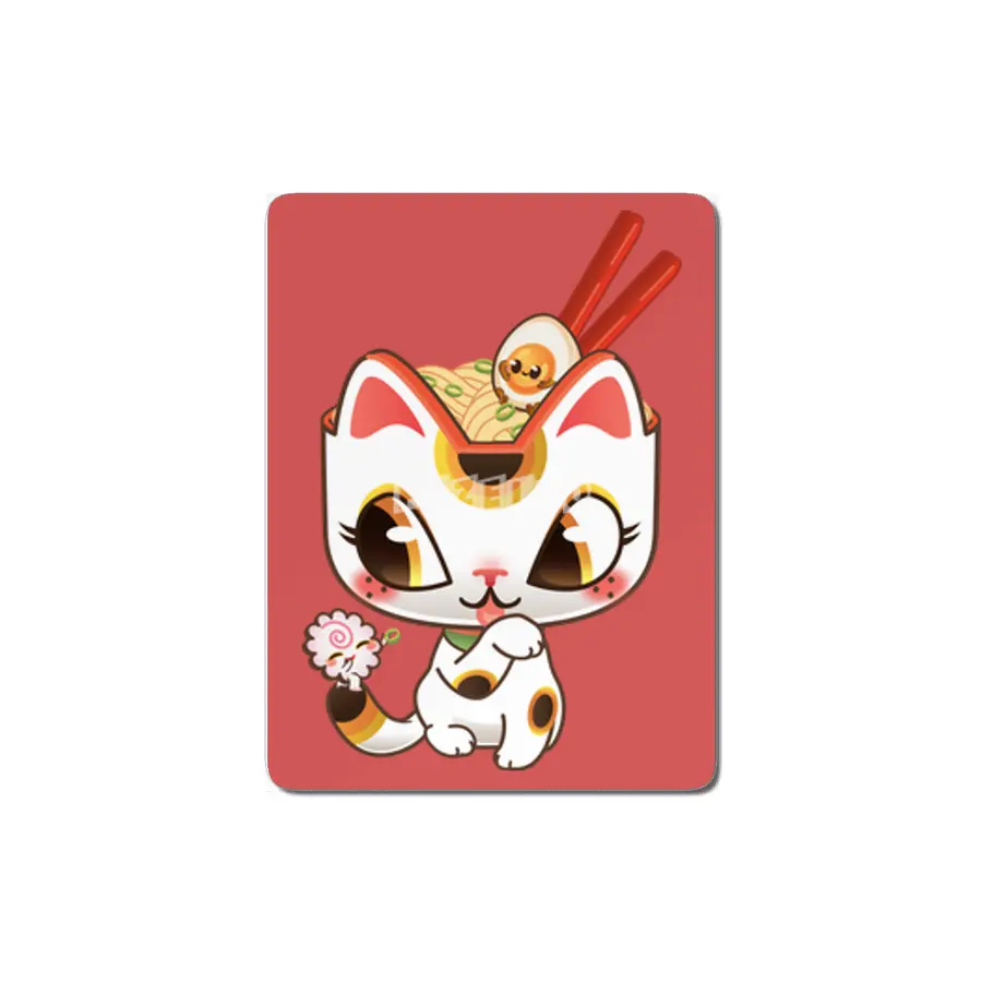 Lucky Ramen Cat MDF Tablo