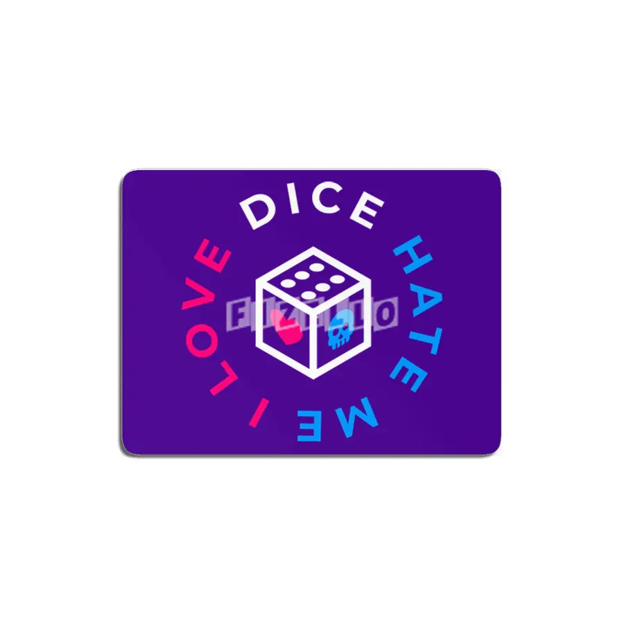 I Love Dice But Dice Hate Me MDF Tablo