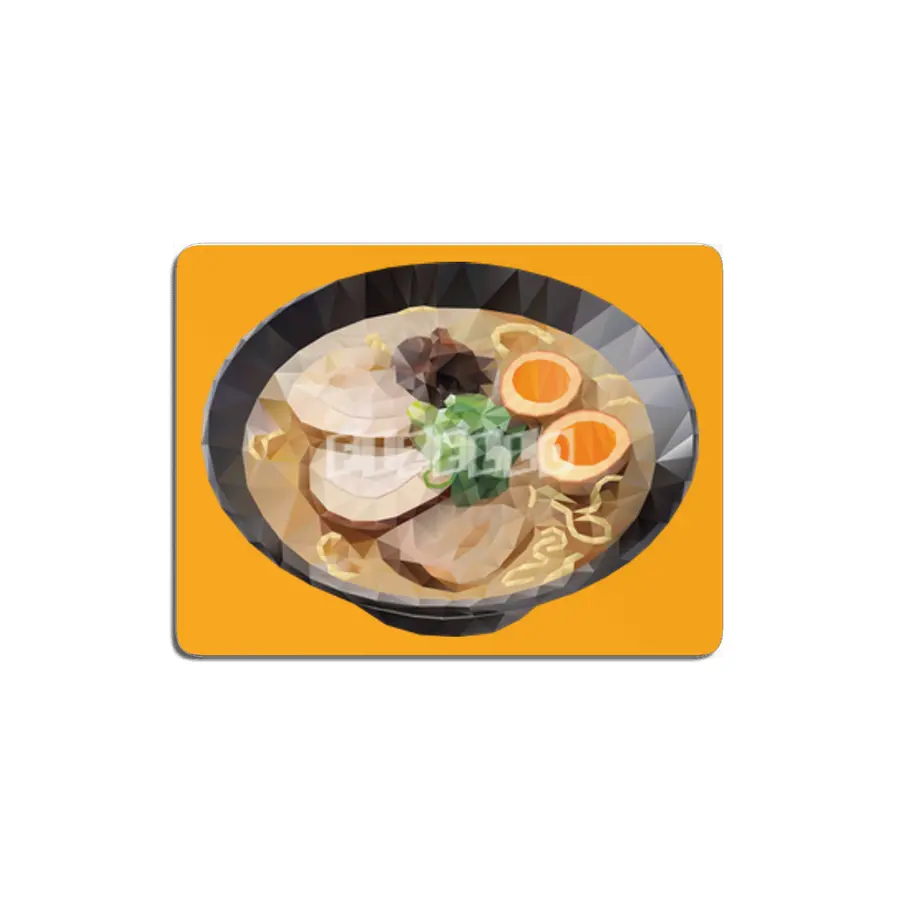 Japanese Tonkotsu Ramen Polygon Art MDF Tablo