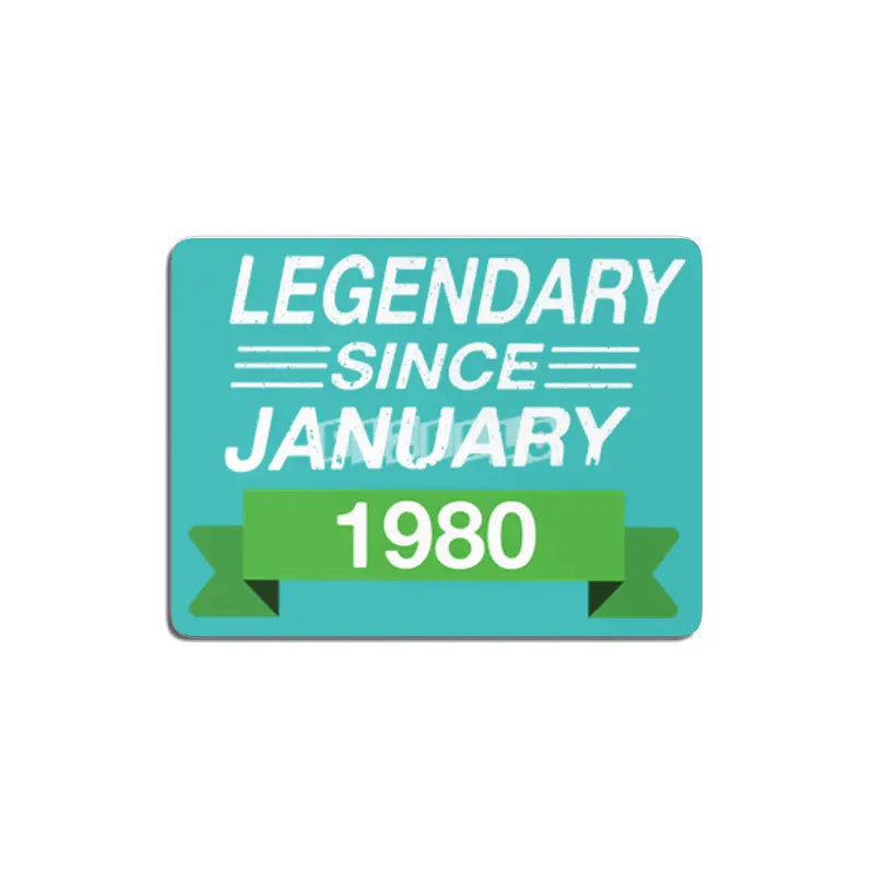 Legendary Since January 1980 Birth Month MDF Tablo