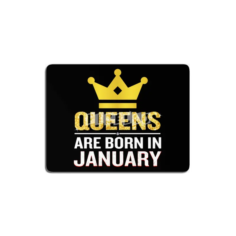 Queens Are Born In January Funny Quote Birthday Gift MDF Tablo