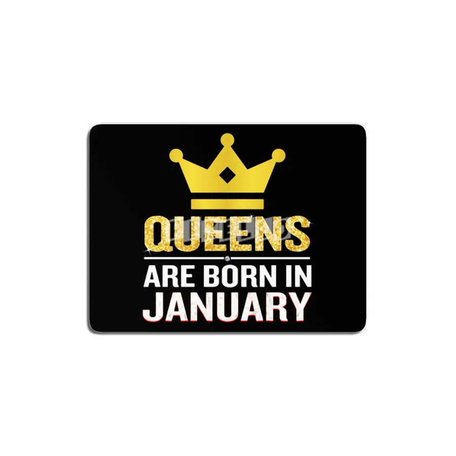 Queens Are Born In January Funny Quote Birthday Gift MDF Tablo