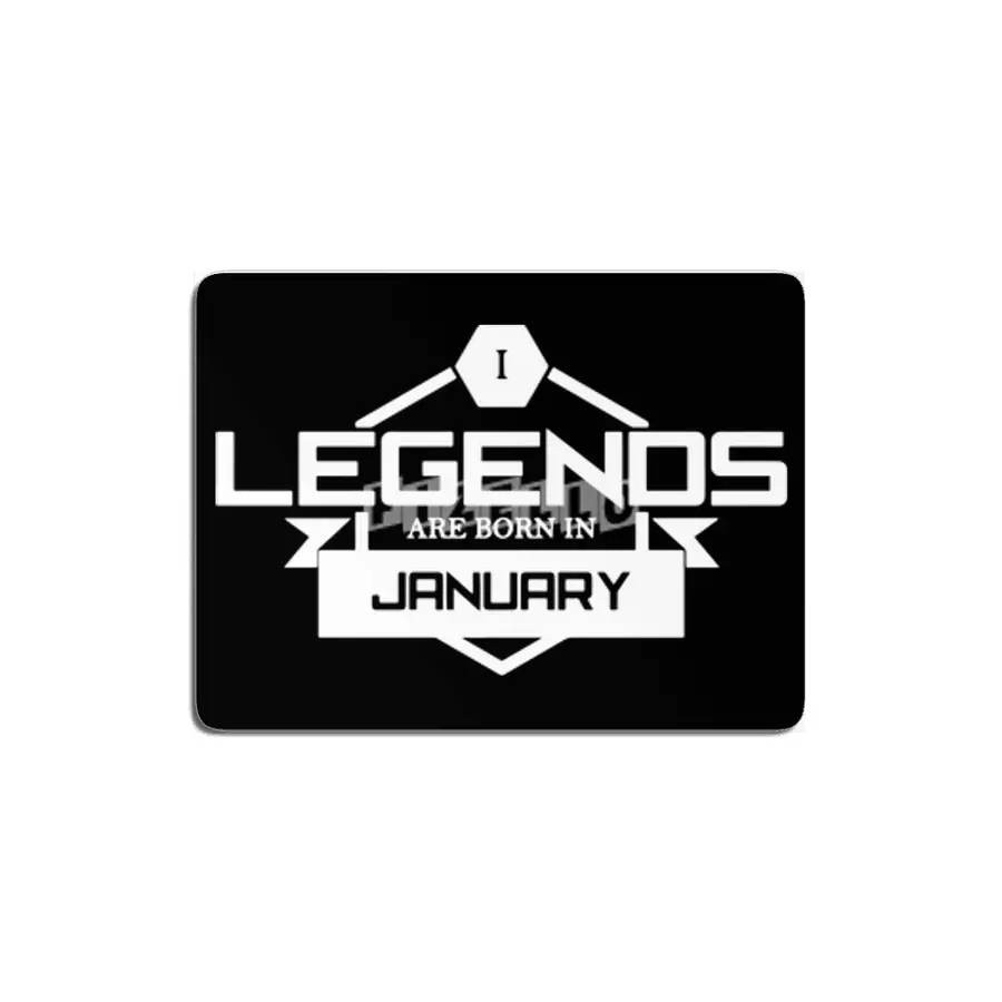 Legends Are Born In January Funny Logo MDF Tablo