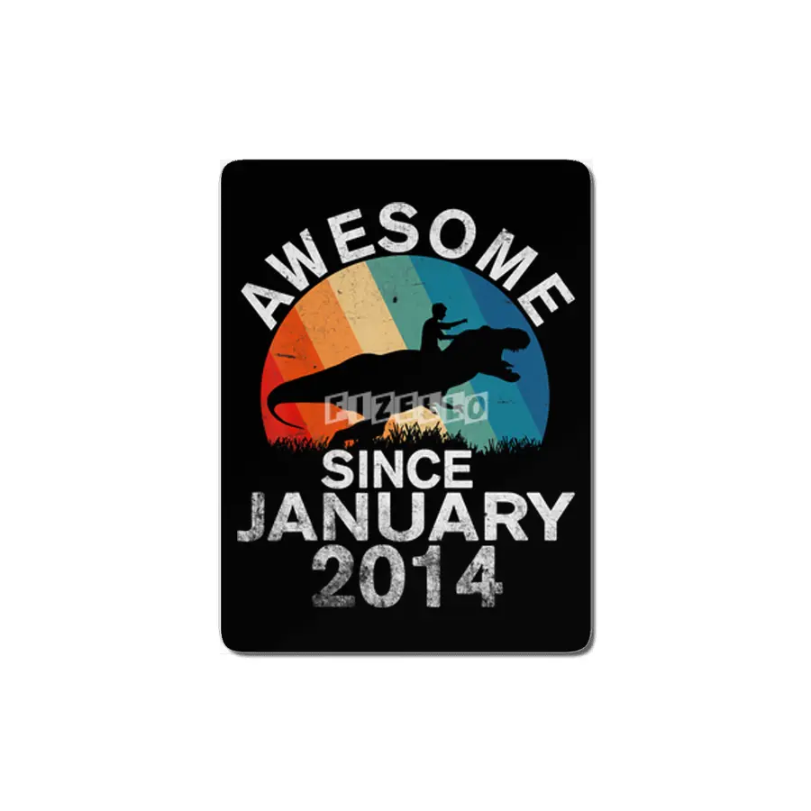 Awesome Since January 2014 6th Birthday Gift 6 Year Old T-Shirt MDF Tablo