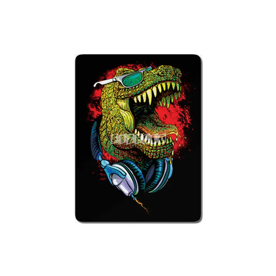 T Rex Chillin' With Shades and Headphones MDF Tablo