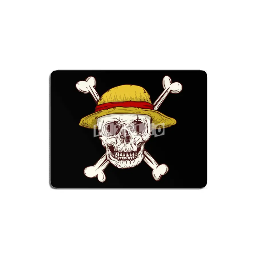 straw hat skull cross bones pirates MDF Tablo