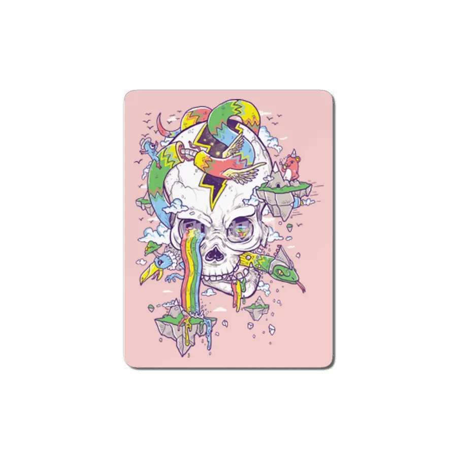 Flying Rainbow Skull Island  MDF Tablo