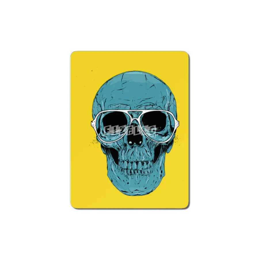 Blue skull MDF Tablo