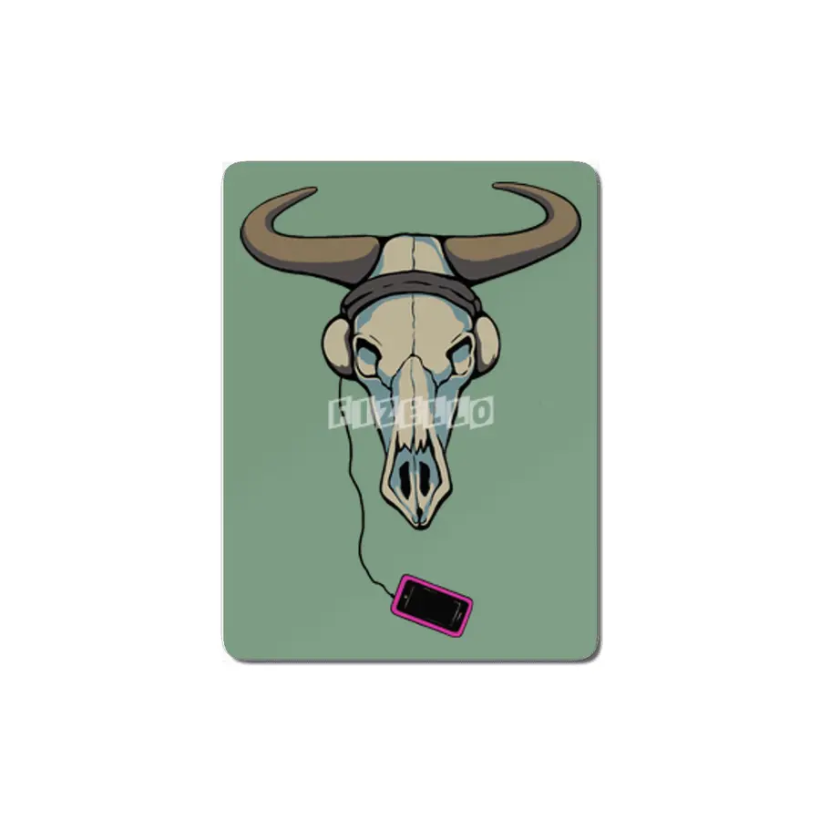 Skull Likes Music Too MDF Tablo
