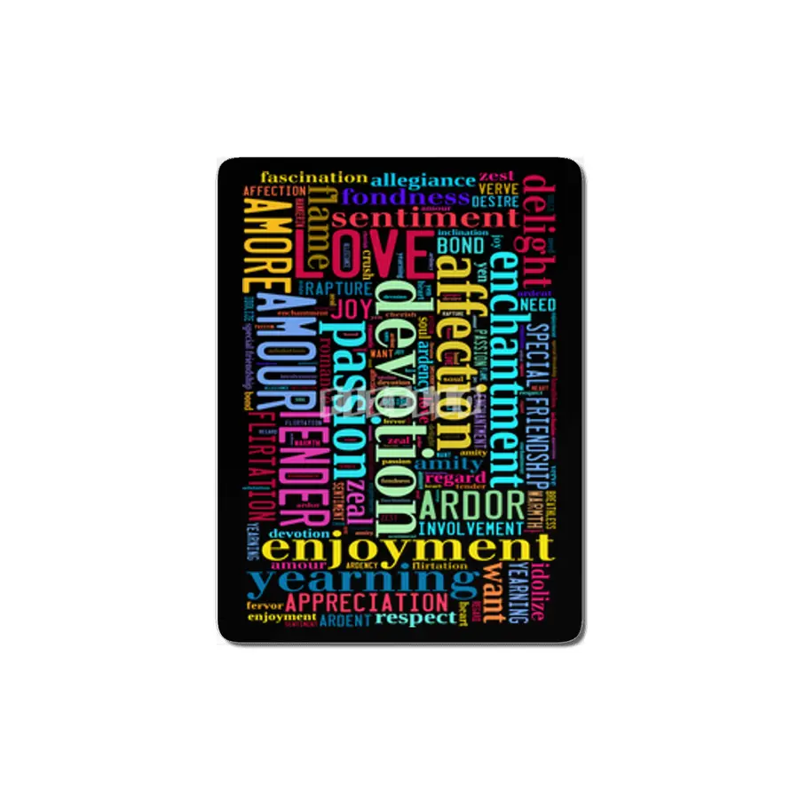 Words of Love MDF Tablo