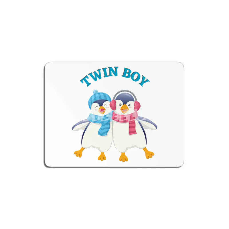Twin outfit - twin boy penguin is standing MDF Tablo