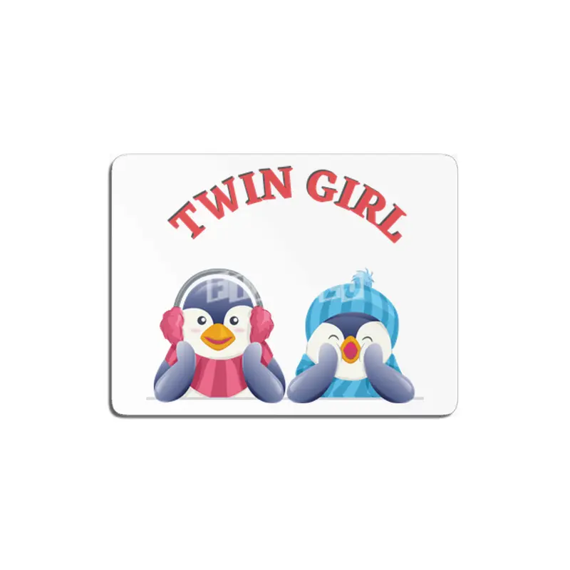 Twin outfit - twin girl penguin lies MDF Tablo