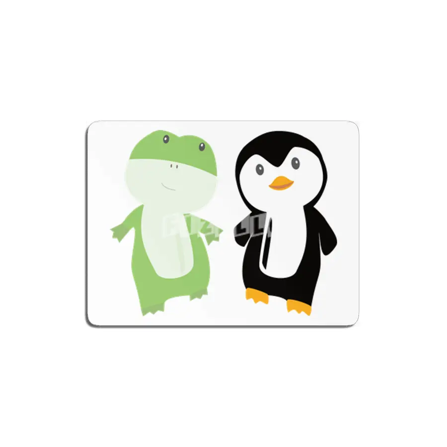 Frog Penguin Funny Animal Friends Kids MDF Tablo