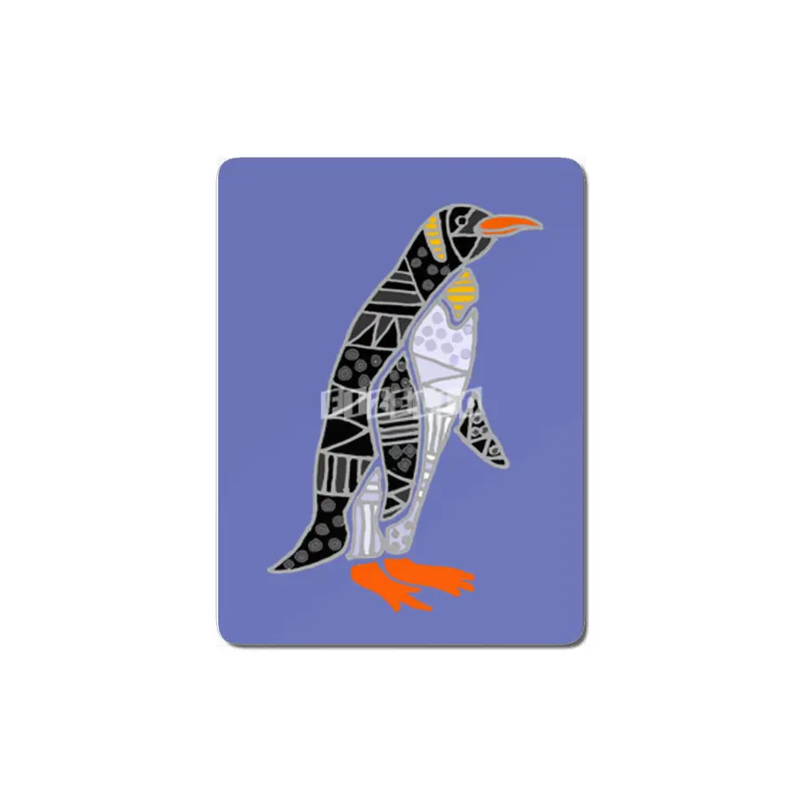 Cool Penguin Bird Abstract Art Pattern MDF Tablo
