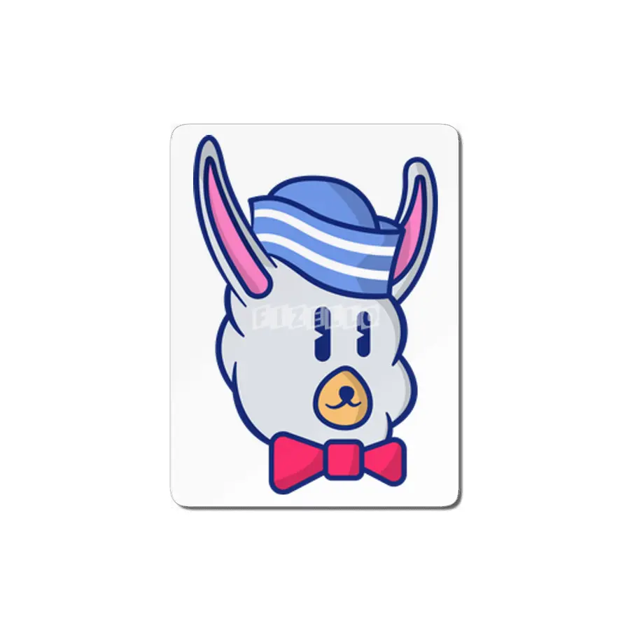 cute sailor alpaca illustration character MDF Tablo