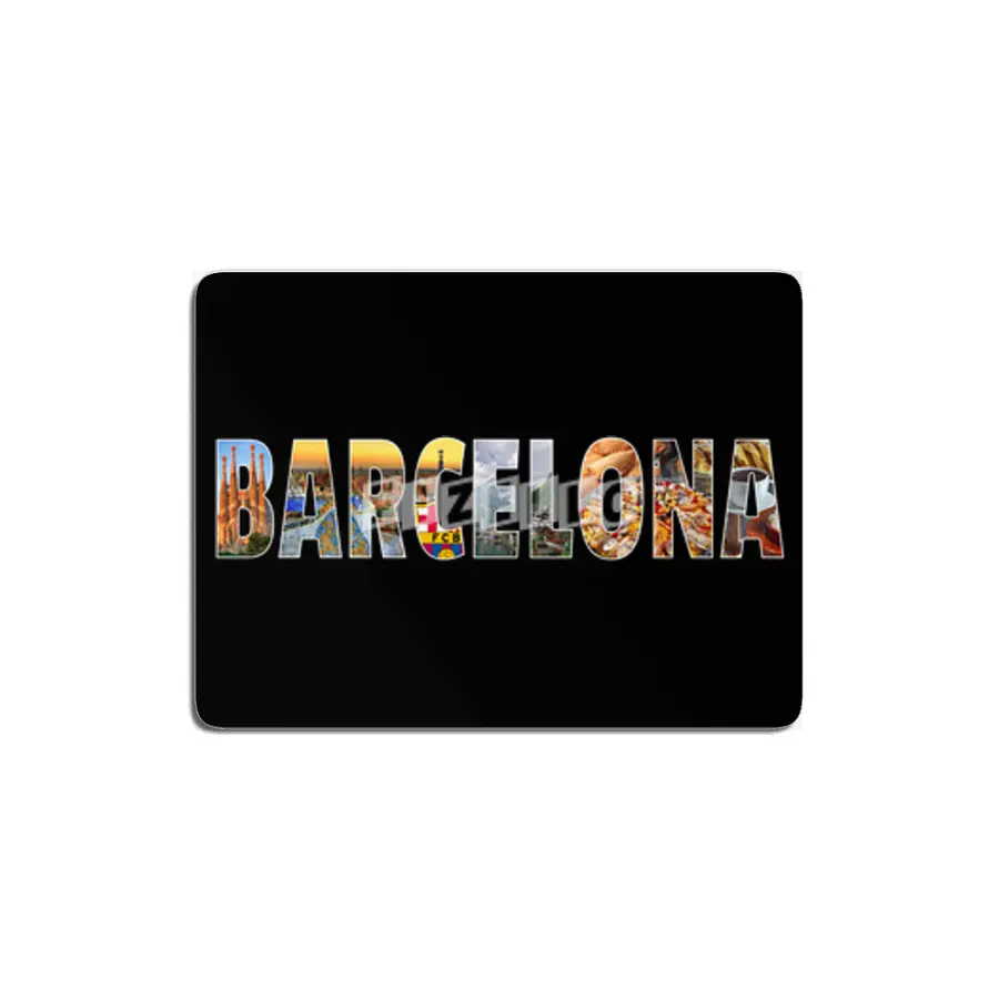 Barcelona Souvenir Spanish Vacation T Shirt Gift MDF Tablo