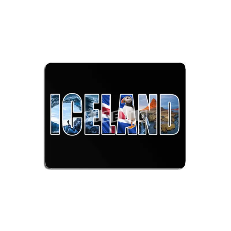 Iceland Souvenir Vacation T Shirt MDF Tablo