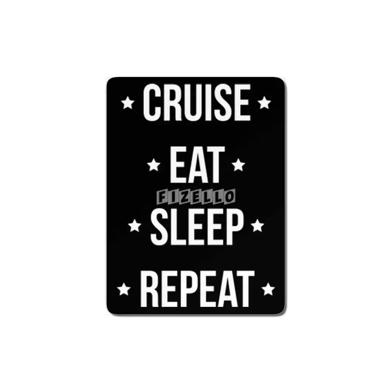 Cruise Eat Sleep Repeat Vacation Traveling  MDF Tablo