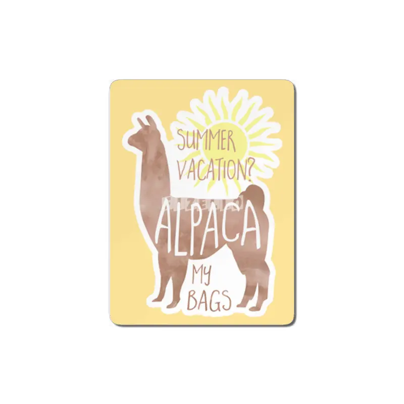 Summer Vacation? Alpaca my bags! MDF Tablo