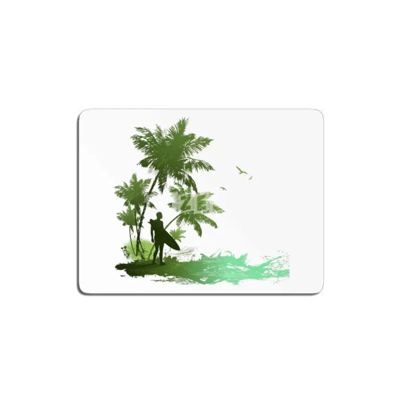 Beach seaside resort silhouette drawing MDF Tablo