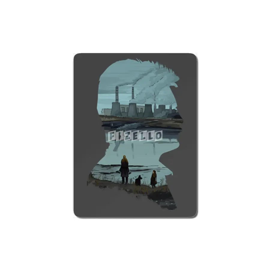 Andrei Tarkovsky's Stalker Silhouette Illustration by Burro Tees MDF Tablo