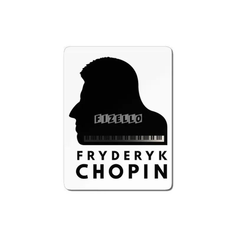 Chopin Grand Piano Portrait MDF Tablo