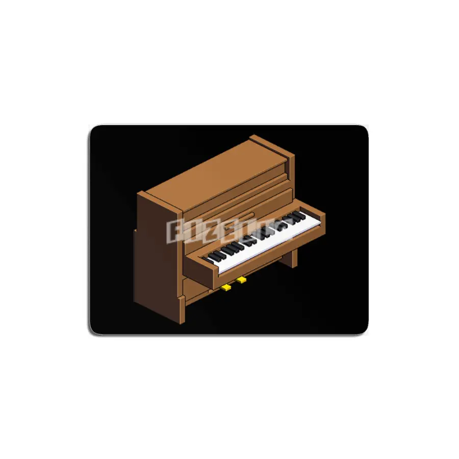 Classic wooden piano pixel art MDF Tablo