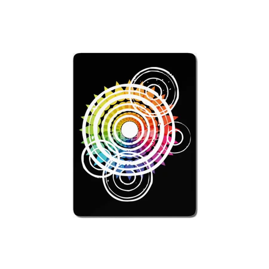 Raindrops Rippling On The Colour Wheel MDF Tablo