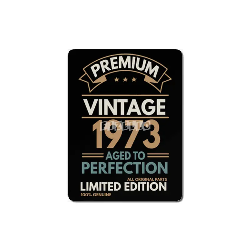 50th Birthday 1973 Funny Year Old Vintage MDF Tablo