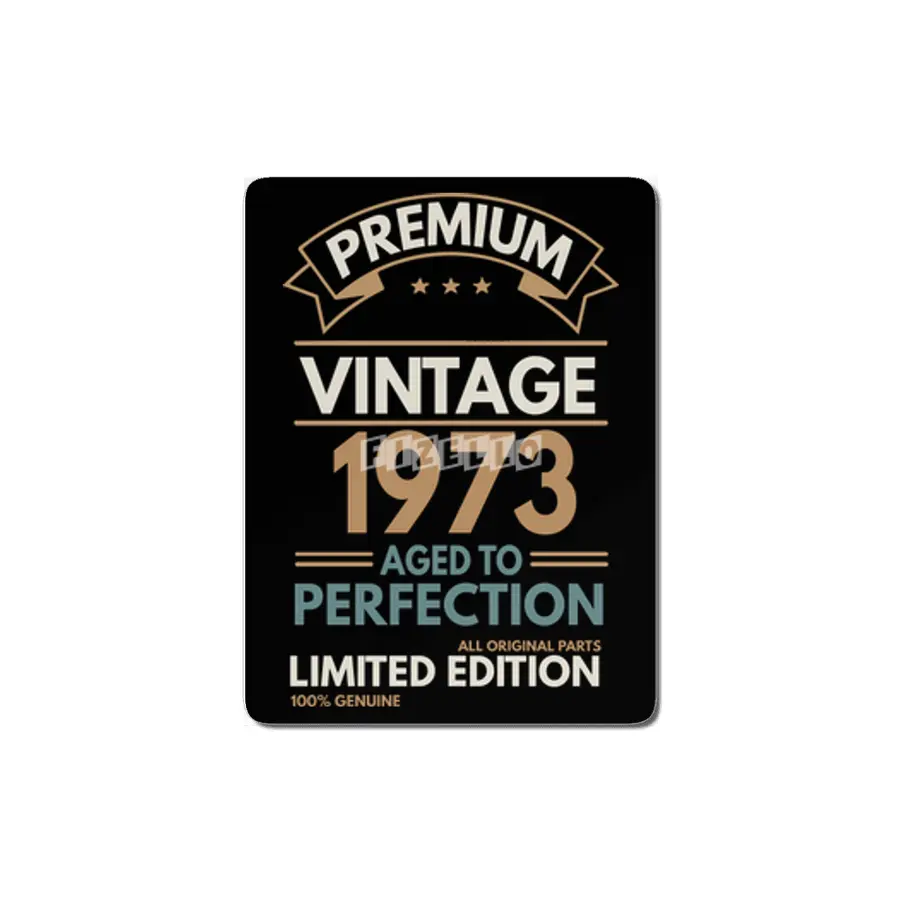 50th Birthday 1973 Funny Year Old Vintage MDF Tablo