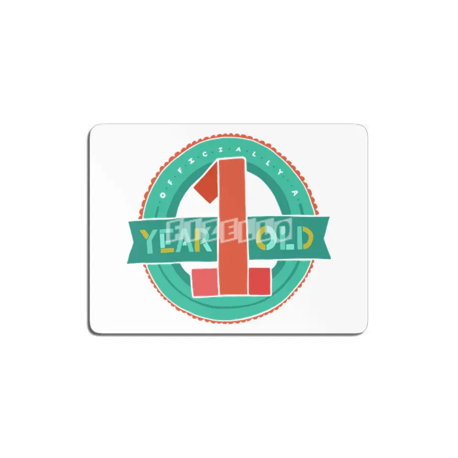 One Year Old Birthday MDF Tablo