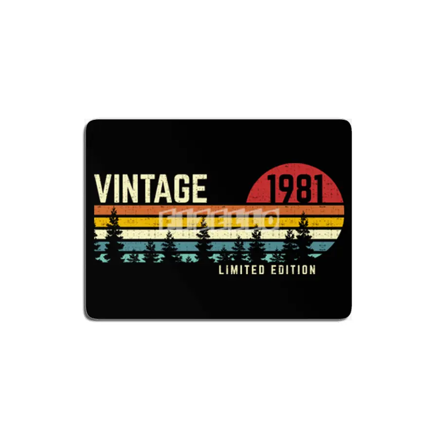cool vintage sunset 1981 limited edition 40th birthday 40 year old retro classic cute design MDF Tablo