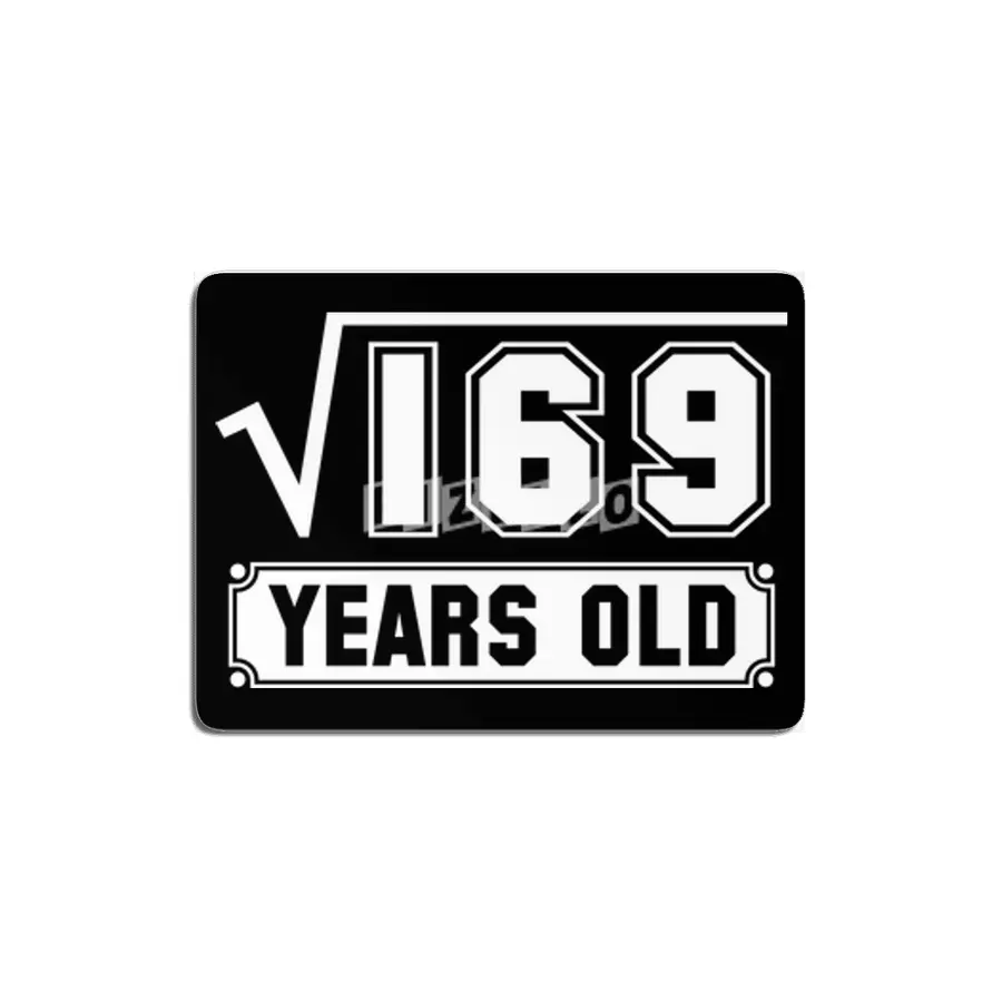13th Birthday Gift Square Root of 169 13 Year Old Math Bday Present MDF Tablo