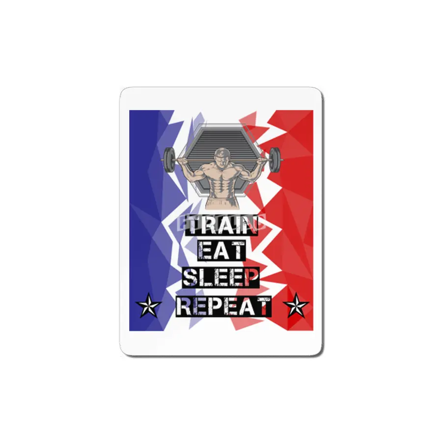 TRAIN EAT SLEEP REPEAT MDF Tablo