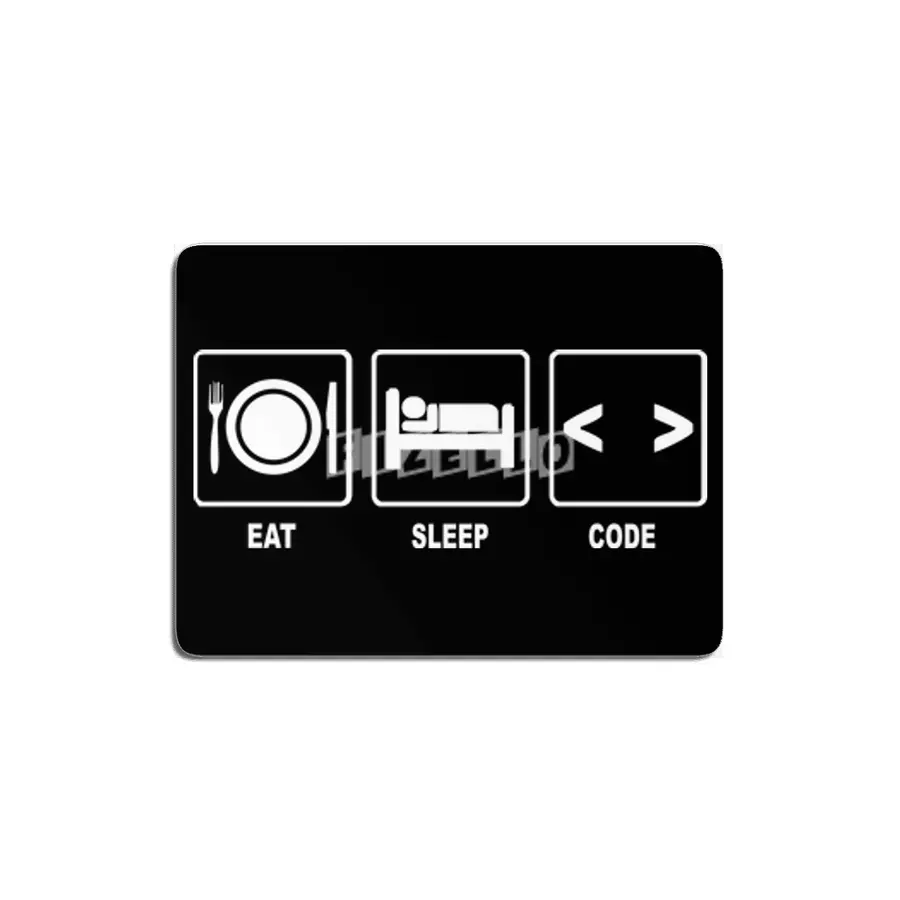 V1 Eat Sleep Code MDF Tablo