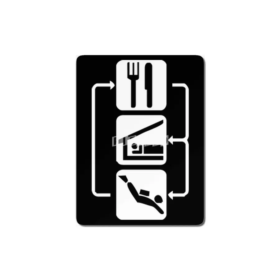 V2 Eat Sleep Scuba Dive MDF Tablo